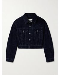 Agolde - Radley Cropped Cotton-Blend Velvet Jacket - Lyst