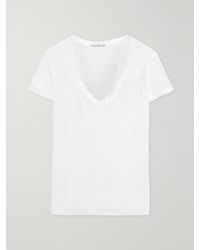 James Perse - Casual Slub Cotton T-Shirt - Lyst