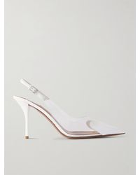 Alaïa - Le Cœur Leather And Pvc Slingback Pumps - Lyst