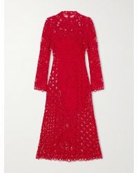 sea lara lace-detailed linen-blend maxi dress Lara Dresses 28923 Long Lace Formal A Line Dress