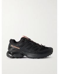 Salomon - Xt-Pathway 2 Ruffled Satin And Rubber-Trimmed Mesh Sneakers - Lyst