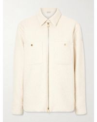 Moncler - Appliquéd Quilted Shell And Tweed Down Jacket - Lyst