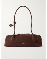 Alaïa - Le Teckel Medium Nubuck Shoulder Bag - Lyst