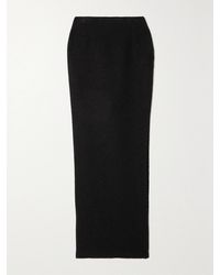 Alessandra Rich - Wool-Blend Bouclé Maxi Skirt - Lyst