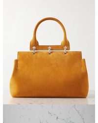 Gabriela Hearst - Amethyst Kleine Tote Aus Veloursleder Mit Verzierung - Lyst