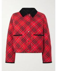Burberry - Quilted Cropped Jacket - Lyst