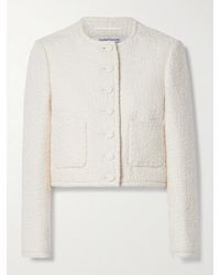 Another Tomorrow - Net Sustain Cropped Organic Cotton-Tweed Jacket - Lyst