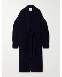 Sa Su Phi - Cardigan Aus Einer Gerippten Merinowoll-Kaschmirmischung Mit Bindegürtel - Lyst