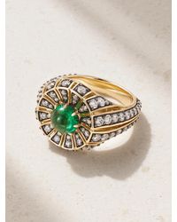 BY PARIAH - Aurora 14-Karat Recycled, Diamond And Emerald Ring - Lyst
