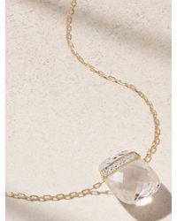 JIA JIA - 14-Karat, Quartz And Diamond Necklace - Lyst