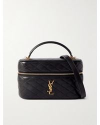 Saint Laurent - Gaby Vanity Mini Quilted Leather Top-Handle Bag - Lyst