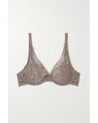 Chantelle Day To Night Stretch-lace Underwired Soft-cup Bra - Brown