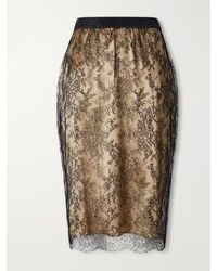 Carine Gilson - Straight Lace Midi Skirt - Lyst