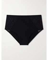 Kiki de Montparnasse - Peep Show Tulle-Trimmed Bikini Briefs - Lyst