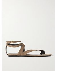 KHAITE - Aimee Sandalen Aus Veloursleder - Lyst