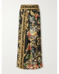 CAMILLA - Cropped Printed Wide-Leg Pants - Lyst