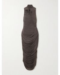 Magda Butrym - Appliquéd Stretch-Jersey Midi Dress - Lyst