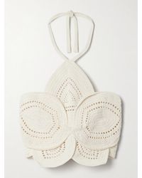 Cult Gaia - Haut Dos Nu Raccourci En Coton Crocheté Emelia - Lyst