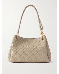 Bottega Veneta - Parachute Medium Intrecciato Leather Shoulder Bag - Lyst