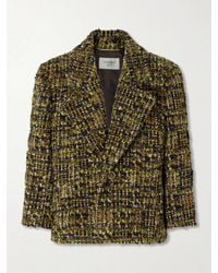 Saint Laurent - Wool-Blend Bouclé Blazer - Lyst