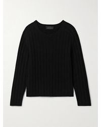 Nili Lotan - Alise Ribbed Merino Wool And Cashmere-Blend Sweater - Lyst