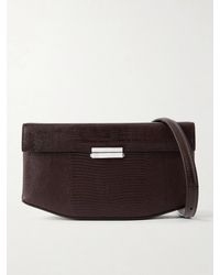 TOTEME - Clip Lizard-Effect Leather Shoulder Bag - Lyst