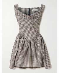 Vivienne Westwood - Mini Sunday Plaid Cotton Mini Dress - Lyst