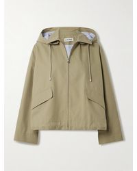 Loewe - Veste À Capuche En Serge De Coton À Broderie Et À Finitions En Popeline Rayée - Lyst