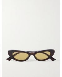 Bottega Veneta - Ribbon Cat-Eye Acetate Sunglasses - Lyst