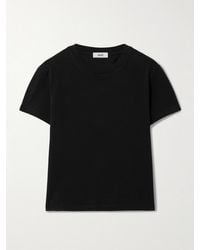 Agolde - Adine Cropped Organic Cotton-Jersey T-Shirt - Lyst