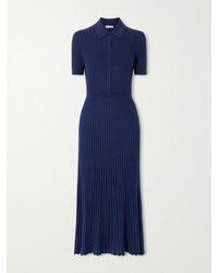 Gabriela Hearst - Ribbed Cashmere And Silk-Blend Midi Dress - Lyst