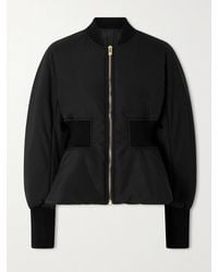 Alaïa - Peplum Shell Bomber Jacket - Lyst