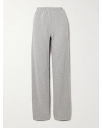 ÉTERNE - Embroidered Cotton And Modal-Blend Jersey Sweatpants - Lyst