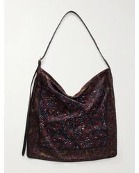 Dries Van Noten - Printed Satin Shoulder Bag - Lyst