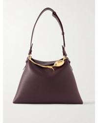 Erdem - Bloom Große Schultertasche Aus Strukturiertem Leder Mit Verzierung - Lyst