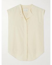 Loulou de Saison - Hale Striped Cotton-Poplin Shirt - Lyst