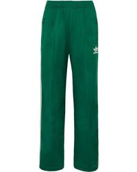 adidas Originals Firebird Striped Tech-jersey Track Trousers - Green