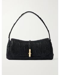 Balmain - Metropolis Leather-Trimmed Jacquard Shoulder Bag - Lyst
