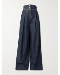 Zimmermann - Rebellion High-Rise Wide-Leg Jeans - Lyst