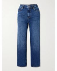 FRAME - The Wide Hoch Sitzende Jeans Mit Weitem Bein - Lyst