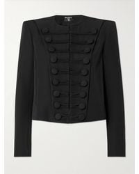 Balmain - Spencer Button-Embellished Grain De Poudre Wool Jacket - Lyst