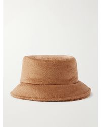 Max Mara - Fiducia Teddy Camel Hair Bucket Hat - Lyst