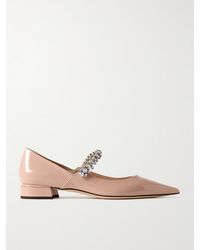 Jimmy Choo - Bing 25 Crystal-Embellished Patent-Leather Pumps - Lyst