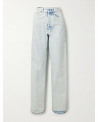 Dries Van Noten - Acid-Wash Mid-Rise Slim-Leg Jeans - Lyst