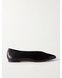 Aeyde - Chaussures Plates À Bouts Pointus En Cuir Moa - Lyst