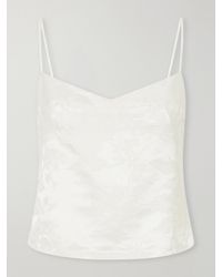 St. Agni - Wool And Silk-Blend Floral-Jacquard Cloqué Cami - Lyst
