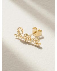 Sydney Evan - Love 14-Karat Diamond Single Earring - Lyst