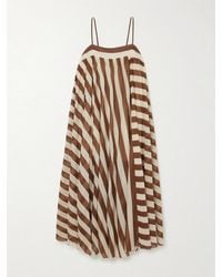 Zimmermann - Daylight Striped Cotton Maxi Dress - Lyst