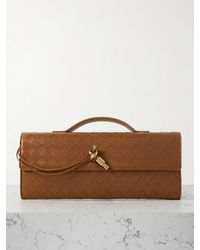 Bottega Veneta - Andiamo Long Intrecciato Leather Clutch - Lyst