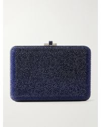 Judith Leiber - Slim Slide Crystal-Embellished-Tone Clutch - Lyst
